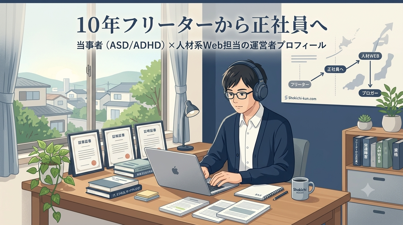 ヘッドホンをしている眼鏡の男性
